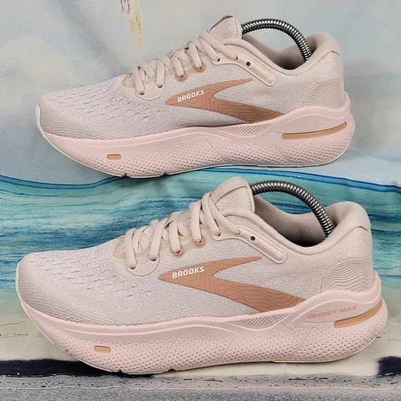 Brooks Ghost Max Crystal Gray/White Tuscany Colorway Womens 7 - Picture 6 of 11
